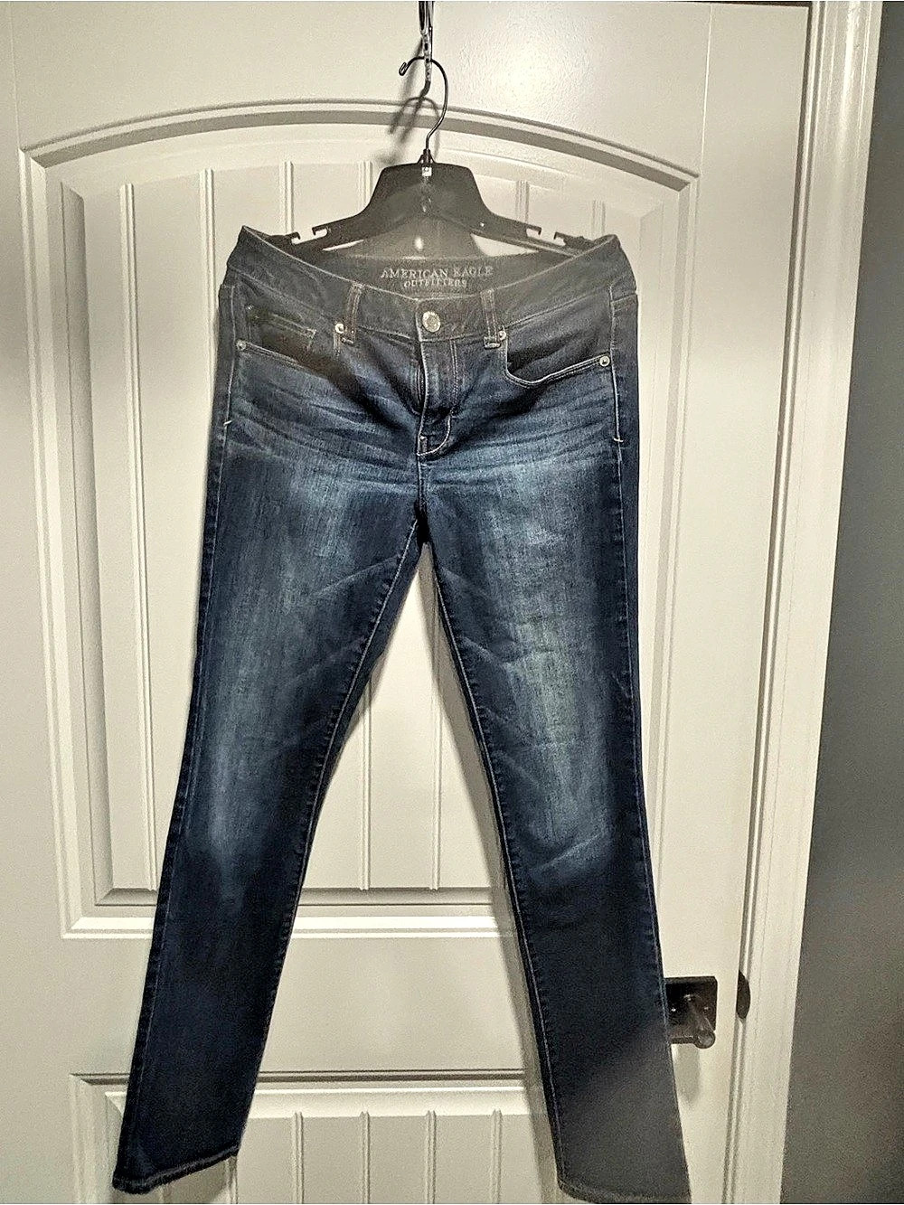 American Eagle Outfitters Skinny Super Stretch Skinny Jeans in Blue Size 10 Long